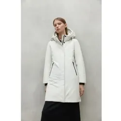 ECOALF für Damen. MCWGAJKGLAMO0255W24-987 Weißer Glamour-Mantel (M), Lässig, Synthetisch, Nachhaltig