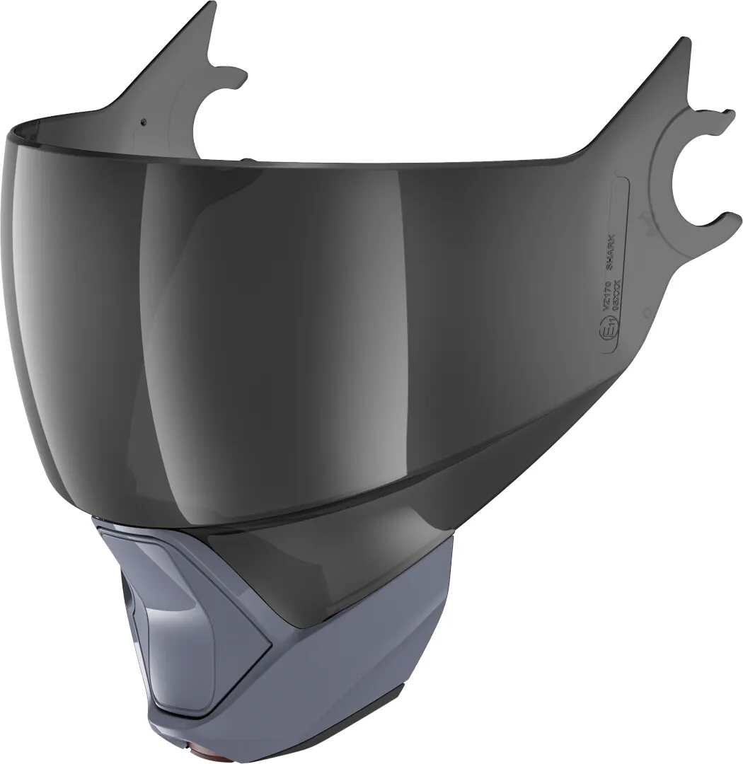 Shark Evojet Visor en Chin Gordijn Set, grijs, Eén maat Voorman