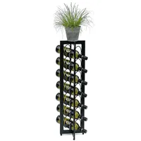 DanDiBo Ambiente Weinregal 16 x 80 x 16 cm Schwarz