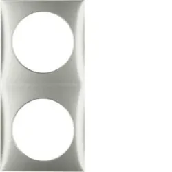 Berker 918262524 Rahmen 2fach Integro Flow edelstahl lack