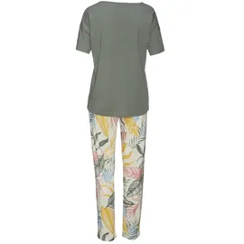 vivance dreams by lascana Pyjama floral khaki 36/38