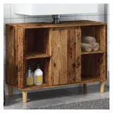 vidaXL Badschrank Altholz-Optik 80x33x60 cm Holzwerkstoff