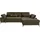 otto home Ecksofa OTTO HOME "Costello L-Form, B: 301 cm mit Sitztiefen-, Armteilverstellung &", grün (oliv), B:301cm H:89cm T:176cm, 100% Polyester;Samtoptik (100% Polyester), Sofas, Ecksofa, 3 Nierenkissen, optional Bettfunktion & Bettkasten, Topseller