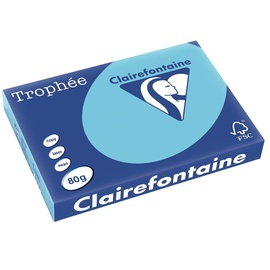 Clairefontaine Trophée A3 80g/m2 500 Blatt blau
