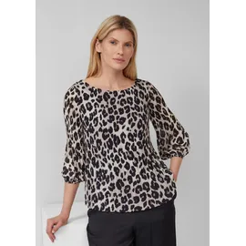 s.Oliver Plissierte Bluse mit All-over-Print - 34