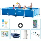 Rechteckiger Frame Pool - 450x220x84 Cm - 7-teilig  S87