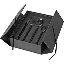 Broste Copenhagen Tvis Besteck-Set, Steinzeug, Schwarz, 22,5cm