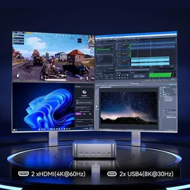 GEEKOM GT1 Mega Mini-PC Intel Core Ultra 9 185H 32 GB RAM 2 TB SSD Windows 11 Pro