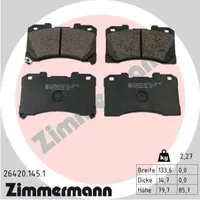 ZIMMERMANN Bremsbelagsatz, Scheibenbremse