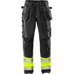 Fristads High Vis Handwerkerhose Kl. 1 247 FAS 100279 - schwarz - C52