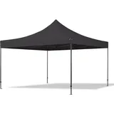 4x4 M Faltpavillon, Premium Stahl 40mm, Schwarz