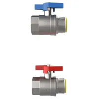 Buderus Kugelhahnset H3/4, 2x Kugelhähne, 3/4'' horizontale Ausführung