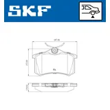 SKF Bremsbelagsatz, Scheibenbremse