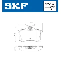 SKF Bremsbelagsatz, Scheibenbremse