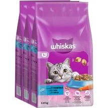 Whiskas Adult 1+ Katzenfutter mit Thunfisch 3 x 3,8 kg