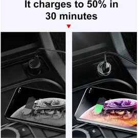 Baseus Autoladegerät Splitter 2xUSB 3.1A 100W (Bl