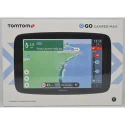 TomTom GO Camper Max Camping Navigationsgerät 17,78 cm (7 Zoll) Display, Sonderziele für Wohnmobile und Wohnwagen, Karten-Updates Welt, TomTom Traffic
