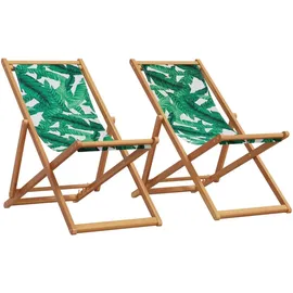 vidaXL Gartenstuhl 62 x 112 x 87 cm grün 2 St.