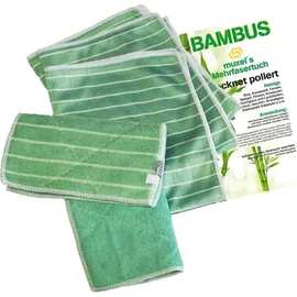 Muxel ́s Reinigung Bambus Tuch Set, Putzlappen und Fenstertuch streifenfreies Reinigen