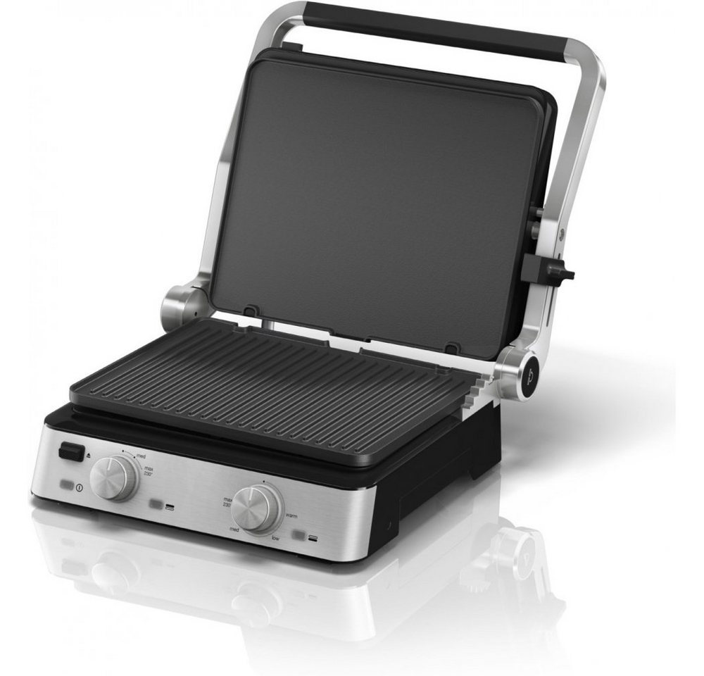 Produktbild Braun Kontaktgrill CG 7020 - Kontaktgrill - schwarz/edelstahl, 2000 W schwarz|silberfarben