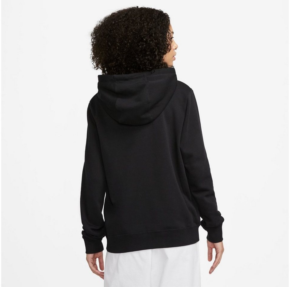 Nike Sportswear Kapuzensweatshirt CLUB FLEECE PREMIUM ESSENTIAL WOMEN'S LOOSE SHINE PULLOVER HOODIE schwarz M (40/42)