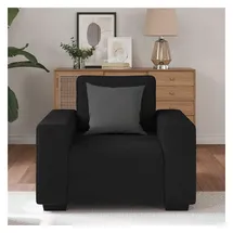 vidaXL Sessel 52,8 x 82 x 77,9 cm Schwarz