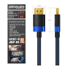 Primewire @ 120 Hz PS4 360 tv oled pc Laptop Beamer Monitor - Schwarz/Blau