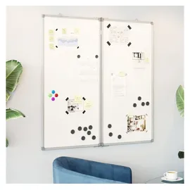 vidaXL Magnetisches Whiteboard Klappbar 100 x 100 cm Weiß