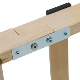 Homestyle4u Lattenrost mit Kopfteil verstellbar 90 x 200 cm
