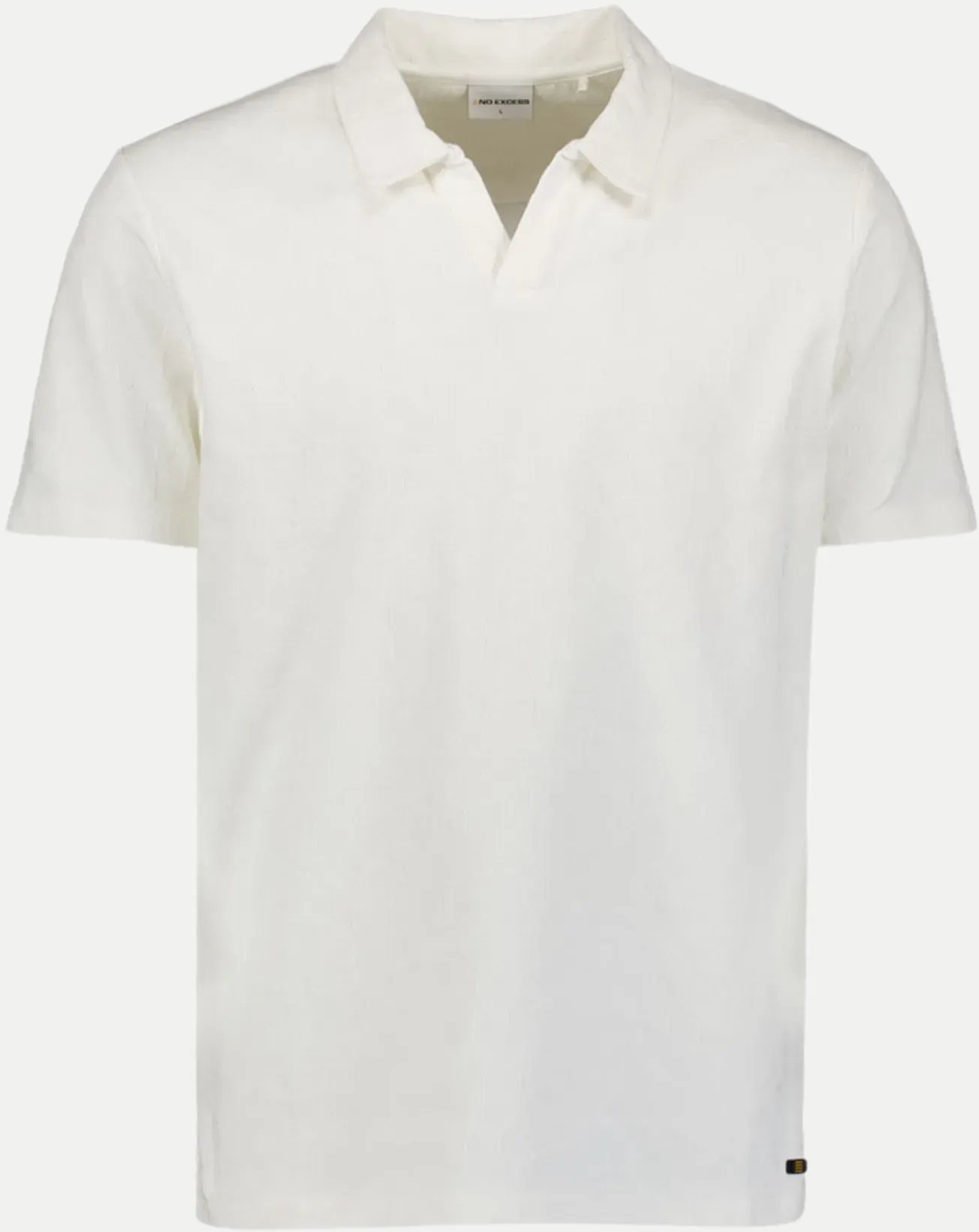 Polohemd mit Jacquard-Print Weiß L