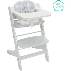 Kinder-Sitzauflage FILLIKID "Wolke grau", grau, Polyester, Kinder-Sitzauflagen, Hochstuhl-Zubehör, für Hochstuhl Pia