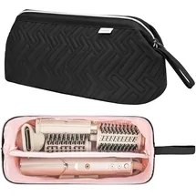 Leudes Hair Tools Reisetasche für Hai, Flexstyle, Tragetasche, tragbar, Haifischhaar, Luftwickeltrockner, wasserdicht, staubdicht, Flacher Lockenstab, Reise-Organizer (schwarz)