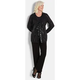 GOLDNER Chiffonbluse schwarz 23
