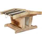 WINDHAGER Vogelfuttersilo Chalet, Massivholz, 2,75 l, 31,5 x 24,5 x 19,5 cm, Futterstation, robust