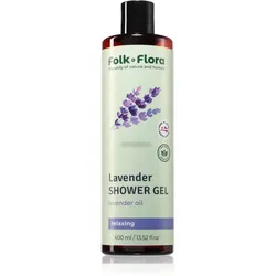 Folk & Flora Lavender entspannendes Duschgel 400 ml