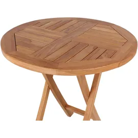 Mr. Deko Sutton Klapptisch Ø 70 x 75 cm Braun