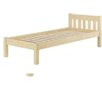 Erst-Holz Bettrahmen Echtholzbett Einzelbett Kiefer unbehandelt 100x200 Zubehör wählbar V-60.38N-10 Rollrost inkl.