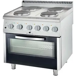 4-Flammen-Elektrokochfeld mit Backofen 4X2.6KW - 800x700x850