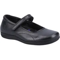 Hush Puppies Aria Senior Schuluniform-Schuh, Schwarz, 36 EU