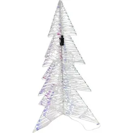 Dekoleidenschaft LED Baum 1,15 m Kunststoff 720 warmweiße Lichter Outdoor Beleuchtung Bunt