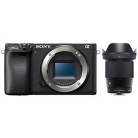 Sony Alpha 6400 (ILCE-6400) + Sigma AF 16mm f/1,4 DC DN C schwarz