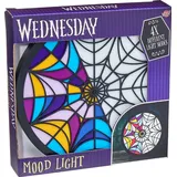 Lansay Wednesday – Glasmaler-Lampe – originalgetreue Reproduktion Buntglasfenster für Mittwoch und Nest – 4 Leuchtmodi – Blinklicht – ab 8 Jahren – funktioniert mit Batterien oder USB