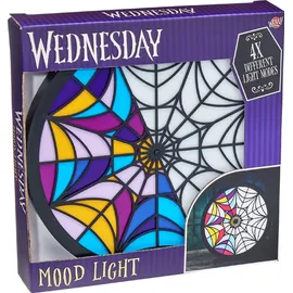 Lansay Wednesday – Glasmaler-Lampe – originalgetreue Reproduktion Buntglasfenster für Mittwoch und Nest – 4 Leuchtmodi – Blinklicht – ab 8 Jahren – funktioniert mit Batterien oder USB
