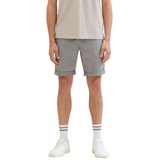 TOM TAILOR Denim Herren Slim Chino Shorts mit Eingrifftaschen und Stretch, Gr. L - mid platinum grey, , 52538045-L N-Gr