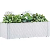 furnicato Garten-Hochbeet 100 x 43 x 33 cm Weiß