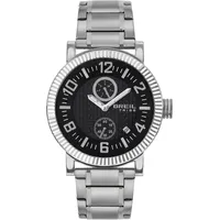 Breil BPM Herren Armbanduhr mit Armband aus Stahl, in der Farbe: Silber/Schwarz, Gehäusedurchmesser: 43 mm, EW0589