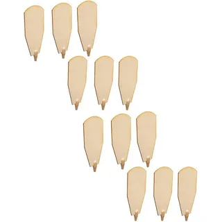 Brubaker Flügelrad Ersatzteile - 12 Flügel für Weihnachtspyramiden 45 cm / 60 cm Holz naturfarben