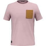 Salewa Fanes Art Merino Herren T-Shirt-Pink-Rosa-XXL