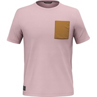Salewa Fanes Art Merino Herren T-Shirt-Pink-Rosa-XXL