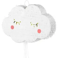 Partydeco Piñata Wolke 32x50x9 cm Weiß